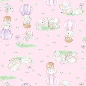 ELEFANTINHO FUNDO ROSA BEBÊ