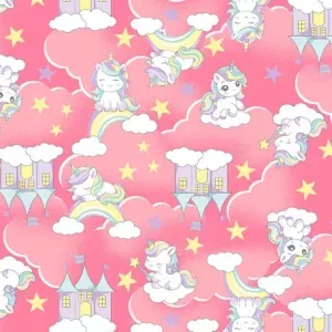 UNICÓRNIO FUNDO ROSA CHICLETE